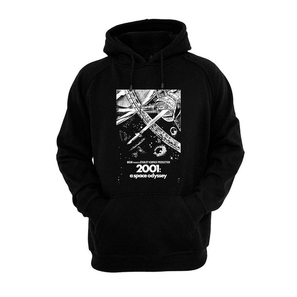 2001: A Space Odyssey Movie Poster - Hand silk-screened, pre-shrunk cotton blend pullover hoodie