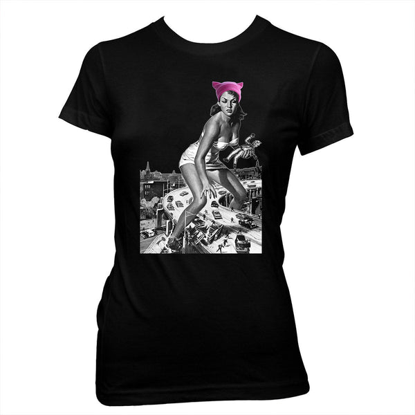Attack of the 50 Foot Nasty Woman - Women's Pre-shrunk, hand screened 100% cotton t-shirt
