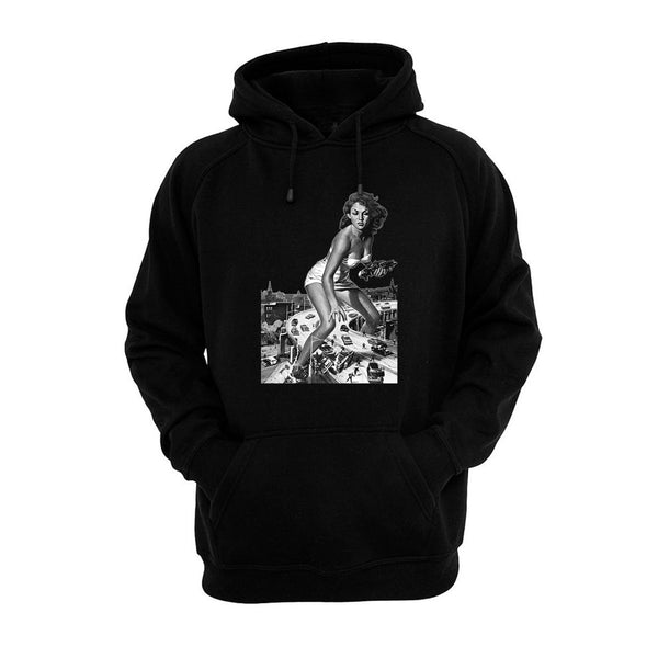 Attack of the 50 Foot Woman - Allison Hayes - silk-screened, pre-shrunk cotton blend pullover hoodie