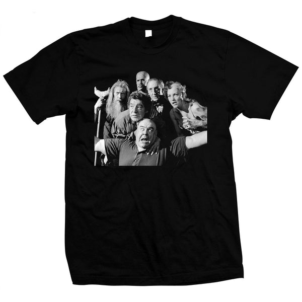 Black Sleep, 100% cotton t-shirt: Tor Johnson, Lon Chaney Jr., John Carradine, Basil Rathbone