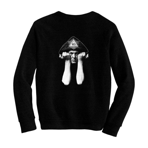 Aleister Crowley - Pre-shrunk, hand screened ultra soft 80/20 cotton/poly sweatshirt - Occultist