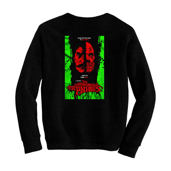 Abominable Dr. Phibes, Pre-shrunk, hand screened 80/20 cotton/poly sweatshirt - Vincent Price