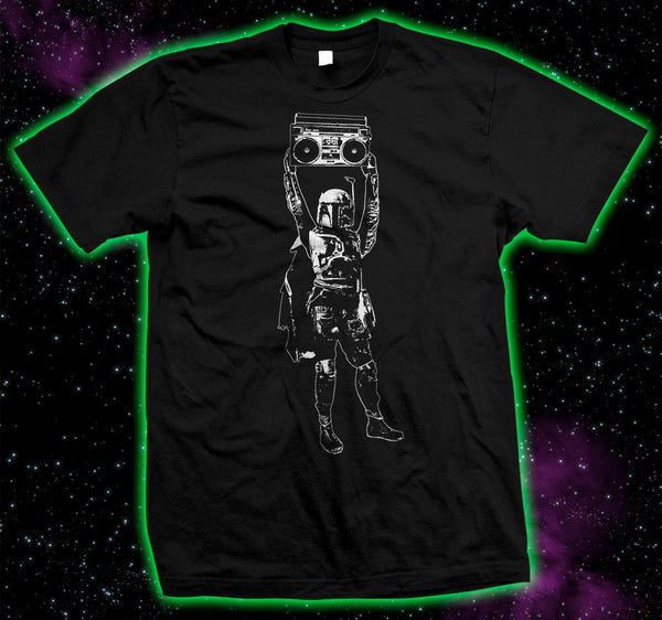Boba Fett / Say Anything Mandalorian  mashup - Star Wars - Hand-screened 100% Cotton T-shirt
