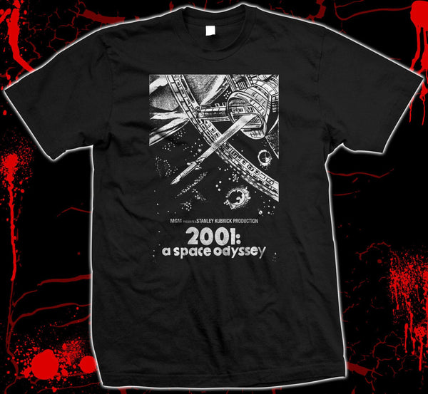 2001: A Space Odyssey - Movie Poster - hand silk screened 100% cotton t-shirt