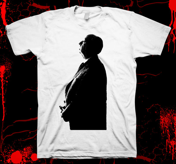 Alfred Hitchcock Silhouette - Pre-shrunk, hand screened 100% cotton t-shirt