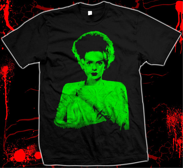 Bride of Frankenstein - Elsa Lanchester - Pre-shrunk, hand-screened 100% cotton t-shirt