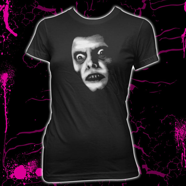 Captain Howdy The Exorcist GLOWS IN the DARK! Women's Pre-shrunk, hand screened 100% cotton t-shirt