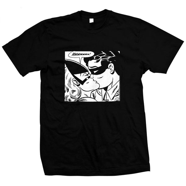 Batgirl & Robin Kissing - Pre-shrunk, hand screened 100% cotton t-shirt