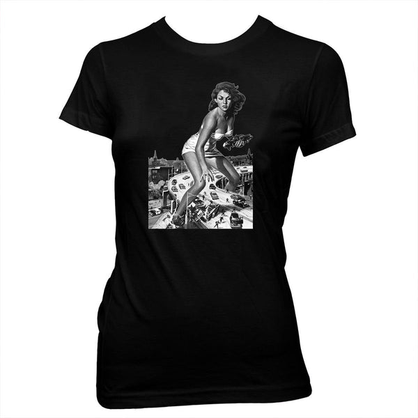 Attack of the 50 Foot Woman - Women's Hand Screened, Pre-shrunk 100% cotton T-shirt