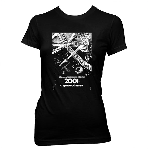 2001: A Space Odyssey - Kubrick - Women's Pre-shrunk, hand screened 100% Cotton T-Shirt