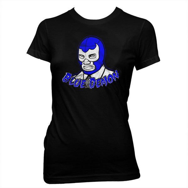 Blue Demon - Lucha Libre - Luchador - Women's Hand screened, Pre-shrunk 100% cotton t-shirt